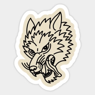 Wolf Tattoo Sticker